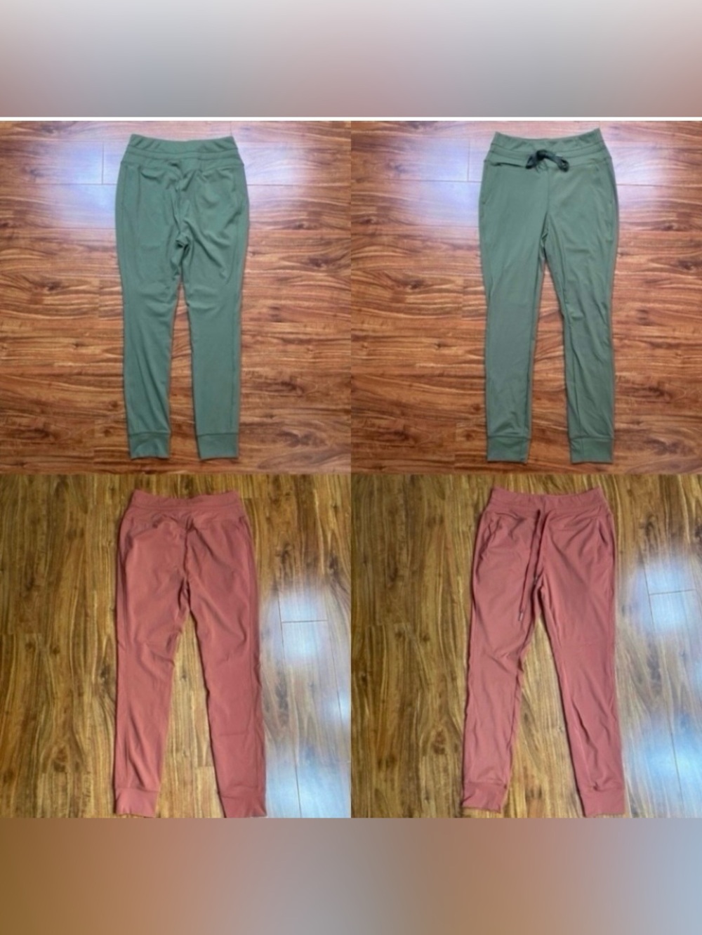 Amazon Women's Clay + Olive Drawstring Stretch Jogger Size MP Activewear Gym
